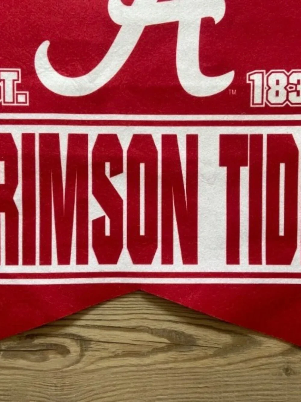 WinCraft University Of Alabama Crimson Roll Tide NCAA Felt Wall Banner Red 26x17